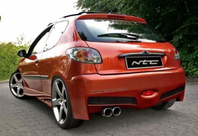 Peugeot 206 rear bumper Radikal Design