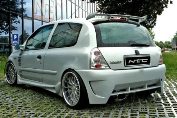 HECKANSATZ HECKLIPPE tuning-rs passend für RENAULT CLIO 2