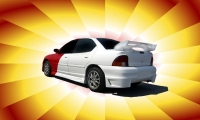 Rear bumper with alu mesh grill, Chrysler Neon