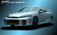 Front bumper with alu mesh grill