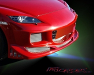 Front bumper with alu mesh grill