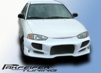 Front bumper with alu mesh grill
