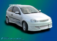 Opel Corsa C, Frontschrze inkl. Grill mit Alu-Streckgitter