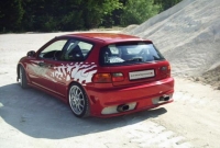 Rear bumper Honda Civic 92-95 HB
