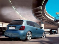 T-Look Rear bumper Honda Civic from 2001