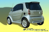 Smart, Rear bumper panel with alu mesh \