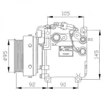 Mitsubishi Kompressor  Mitsub. Galant 7582400