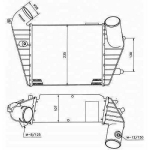 Audi Ladeluftkhler   Audi A6; A6 (Typ C4) 94-97, 8102405