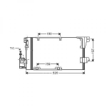 Opel Kondensator  Zaf./Astra G, Zafira 99-05, 8126218