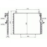 Mercedes Kondensator          W124, 200-320E(W124) 93-95, 8161200