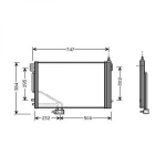Mercedes Kondensator          W203, CLK 200-500 C209 02-09, 8167100