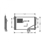 Mercedes Kondensator          W203, CLK 200-500 C209 02-09, 8167101