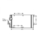 Opel Kondensator       Astra G, Zafira 99-05, 8180505