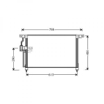 Opel Kondensator       Omega B, Omega B 99->>, 8184400