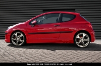 Peugeot 207 side skirts 3D