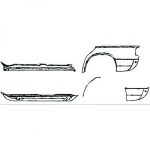 Mercedes Schweller Li.Obert.  W201, 9140241